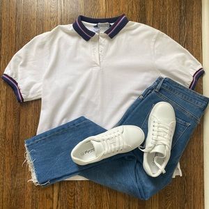 Vintage 90s Retro Tennis Preppy Polo